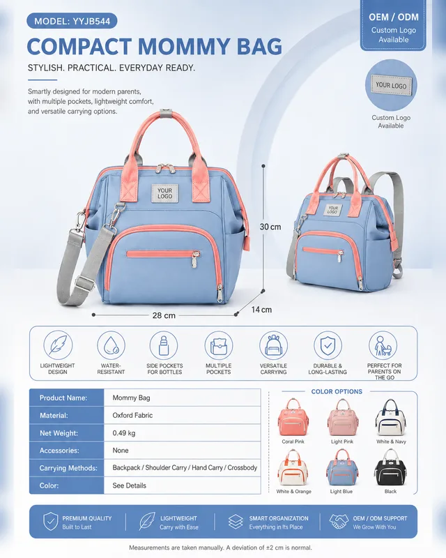 YYJB544 Compact Mommy Backpack product image 5