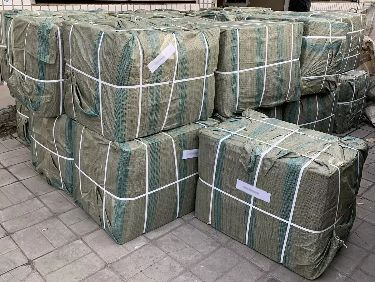Finished bag orders packed and ready for shipment